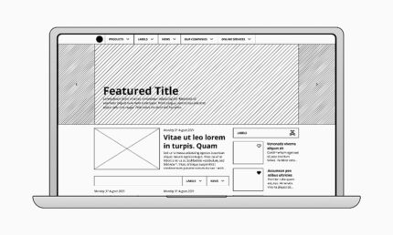 Website mockup // wireframes // blueprint