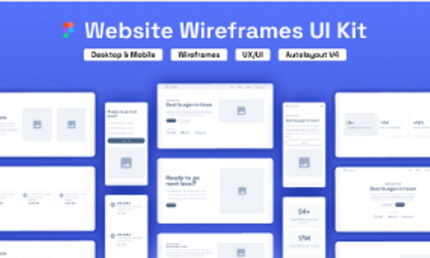 Website Wireframes UI Kit Vol. 1