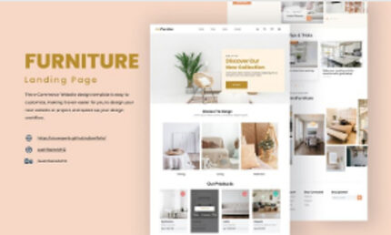eCommerce Website | Web Page Design | UI KIT | Interior Landing Page
