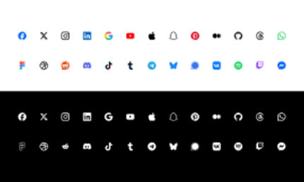 Social Media Icons & Logos