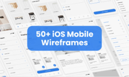 50+ IOS Mobile Wireframes & UI