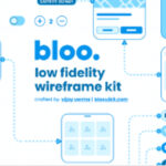 Bloo Lo-Fi Wireframe Kit