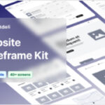 Sweetdeli - 40+ screens Website Wireframe Kit (Mobile & Desktop) [Free]