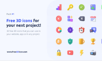 Free 3D icon / Pack #1