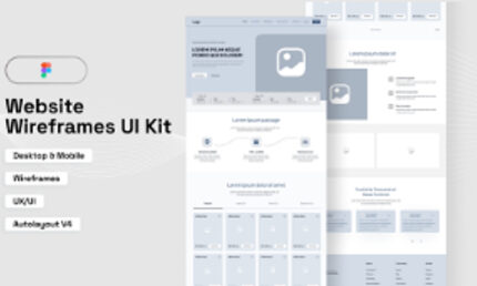 Website Wireframes UI Kit